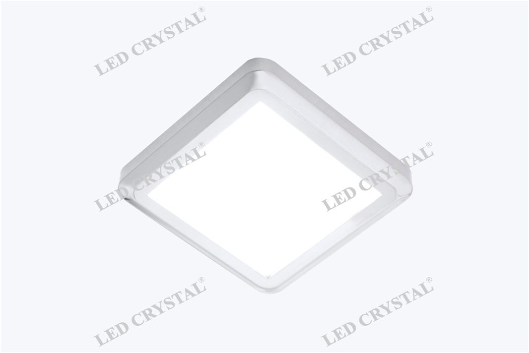LED CRISTAL Светильник LED накладной квадратный 53х53х7.5мм,12V, 2W, 6500К, 150лм, IP20, хром