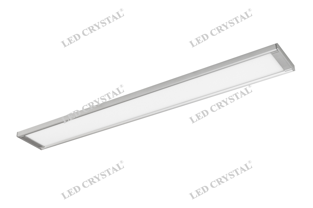 LED CRISTAL ССТ Панель-светильник LED с каб., 562х75х11мм, 24V, 15W, 2700-6500К, 1000лм, IP20, серебро