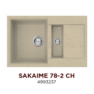 Кухонная мойка Omoikiri Sakaime 78-2-CH (4993237)