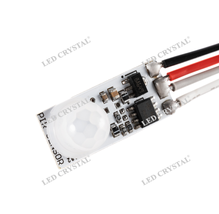 LED CRISTAL Выключатель PIR, датчик движения 2м, 12V/60W, 24V/120W, 5А