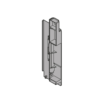 Заглушка для держателя фасада высокого внутреннего ящика со вставкой, прав., пластмасса, терра-черный