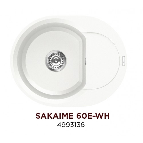 Кухонная мойка Omoikiri Sakaime 60E-WH (4993136)