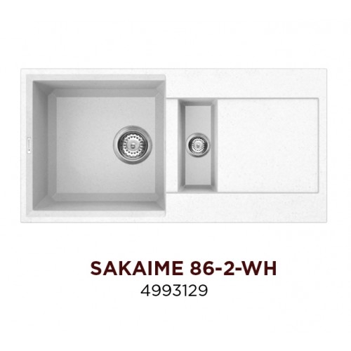 Кухонная мойка Omoikiri Sakaime 86-2-WH (4993129)