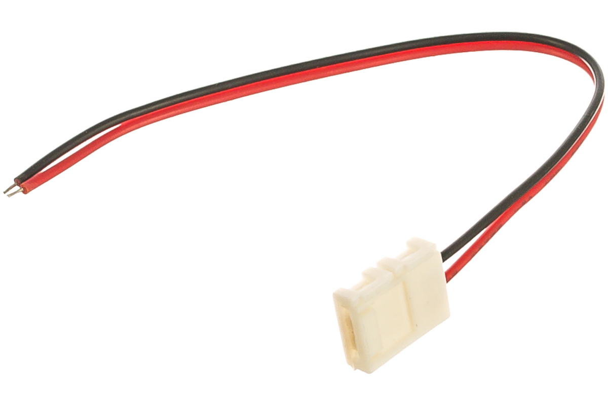 Коннектор Uniel, провод для соединения светодиодных лент с блоком питания, 2 контакта, 20 шт, в пакете, 6608