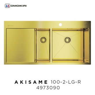 Кухонная мойка Akisame 100-2-LG-R ( 4973090)