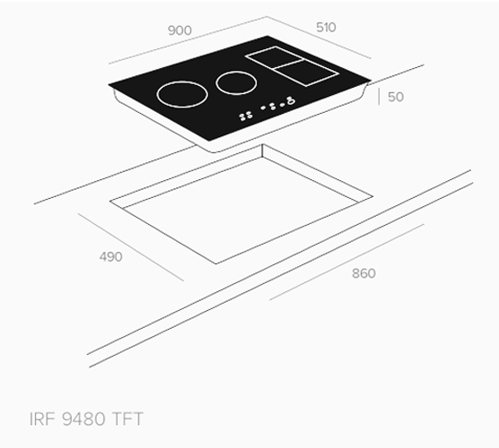 Индукционная варочная панель Teka iHob IRF 9480 TFT (10210184)