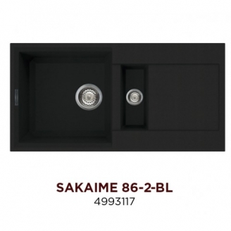 Кухонная мойка Omoikiri Sakaime 86-2-BL (4993117)