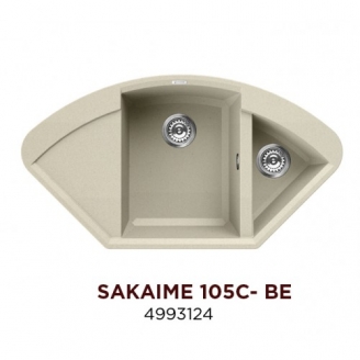 Кухонная мойка Omoikiri Sakaime 105C-BE Tetogranit/ваниль (4993124)