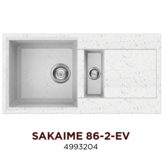 Кухонная мойка Omoikiri Sakaime 86-2-EV (4993204)