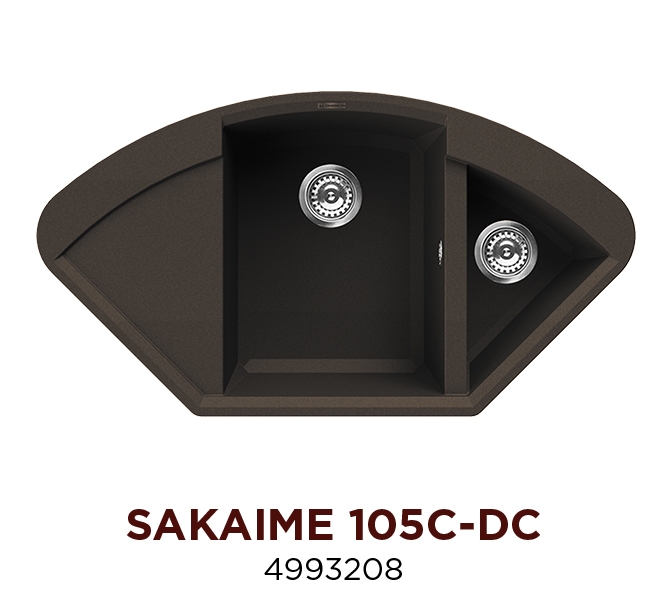 Кухонная мойка Omoikiri Sakaime 105C-DC Tetogranit/темный шоколад (4993208)