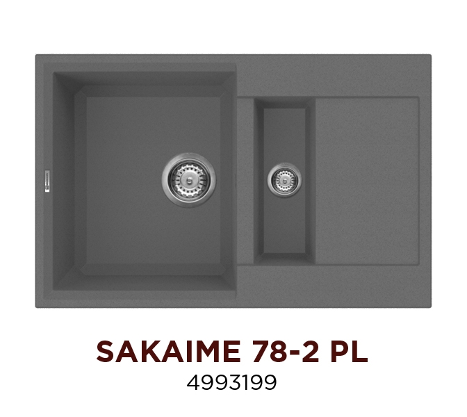 Кухонная мойка Omoikiri Sakaime 78-2-PL (4993199)