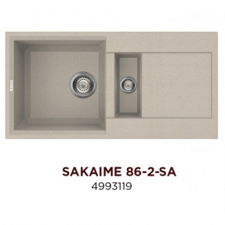 Кухонная мойка Omoikiri Sakaime 86-2-SA (4993119)