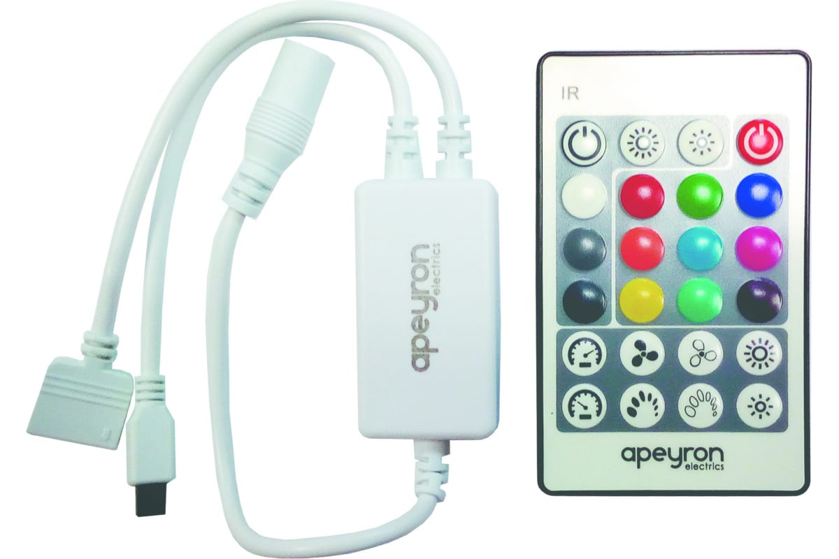 Контроллер APEYRON для светодиодной ленты RGBW, 72Вт, 12-24В, 4*1.5A/канал 04-29