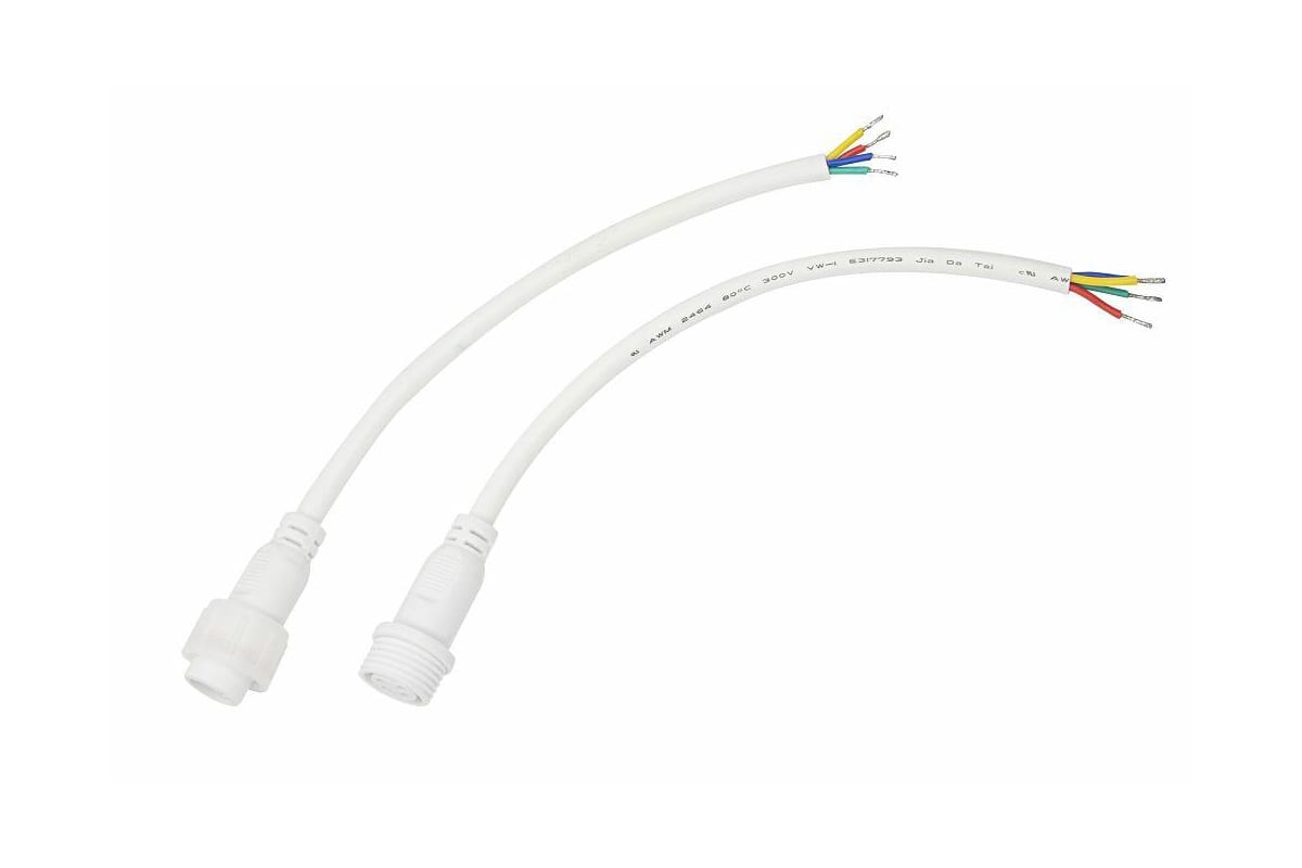Герметичный соединительный кабель REXANT, IP67, 4х0.75кв.мм белый 11-9440